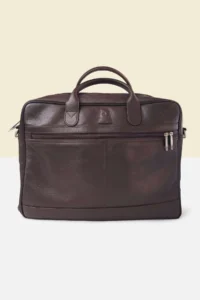 TP Natural Milled leather slim laptop bag by Kordovan