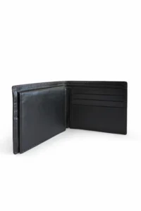 Plain Bifold Nappa Leather Wallet - Image 12