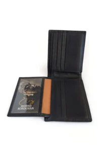 Plain Bifold Nappa Leather Wallet - Image 13